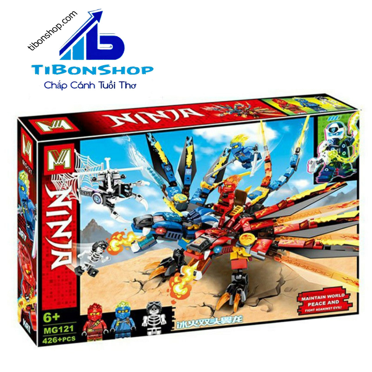 Đồ chơi lego ninjago - lego ghép hình ninjago mg121 - 426 chi tiết