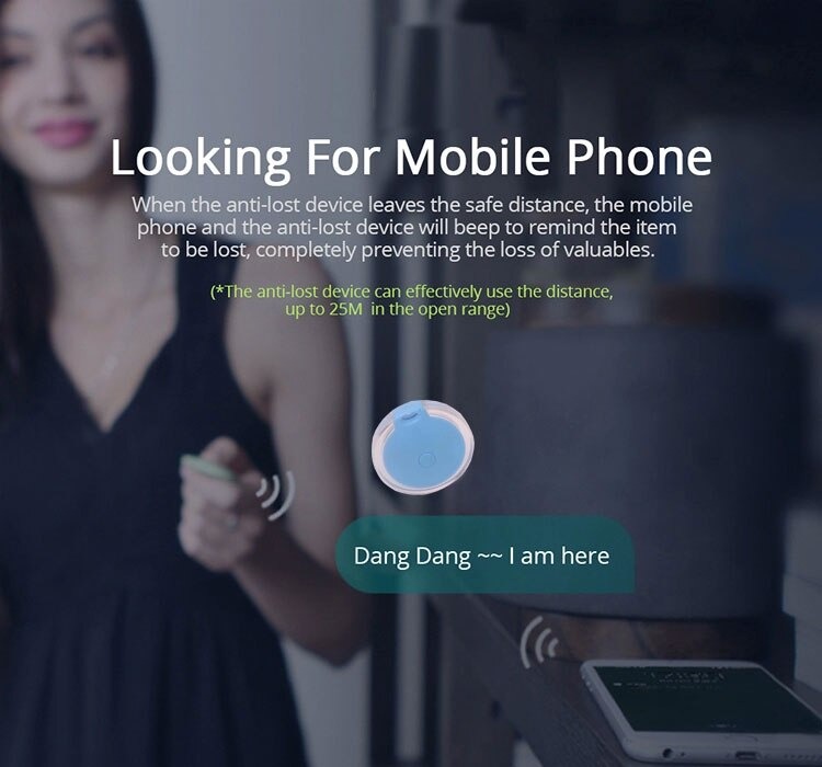 Bluetooth Tracker Chống Mất Đồ Thông Minh, Tìm 2 Chiều, Định Vị Tìm Kiếm, thiết bị chống thất lạc đồ vật thú cưng CuuLongstore