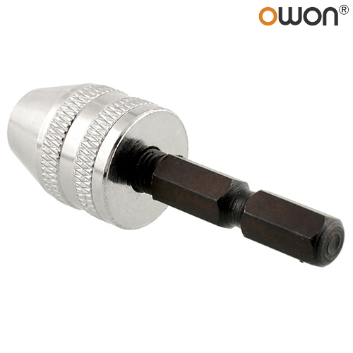 Farfi 6mm 1/4 Inch Keyless Drill Chuck Adapter Silver Color Brick Rotary Tool Drill