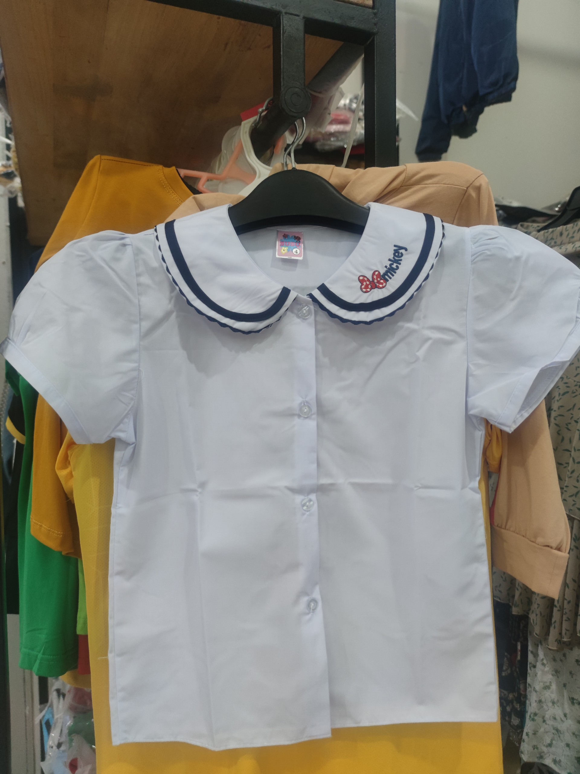 Đồng phục học sinh - Áo sơ mi đồng phục học sinh - cổ bèo,tay ngắn - Danangsale