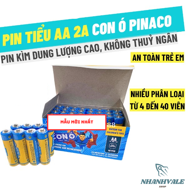 1 hộp pin aa con ó 1.5v