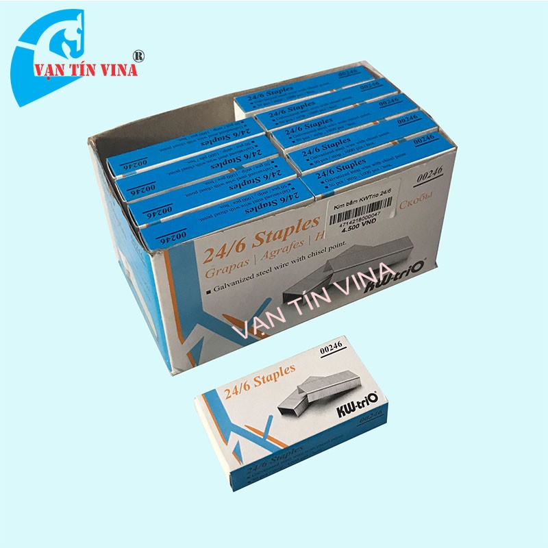 [HCM]Kim bấm KWTrio 24/6 ( 10 hộp nhỏ)