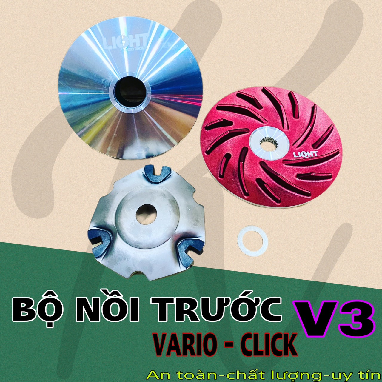 Honda Vario 3-in-1 light racing V3 front light speed racing kit click pad air blade 125-150, PCX