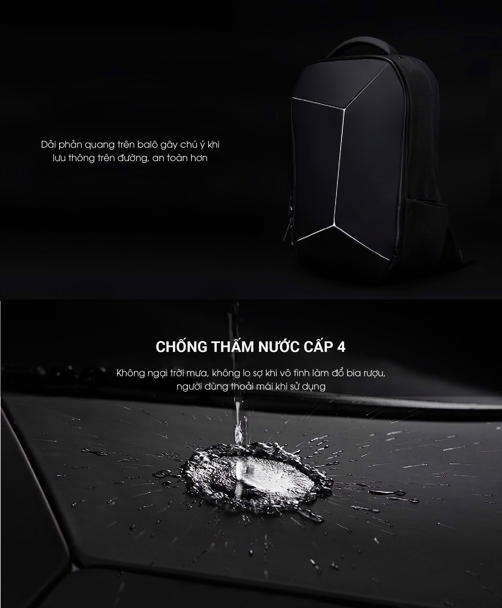 Balo Xiaomi Geek Backpack (Đen) - Hàng chính hãng