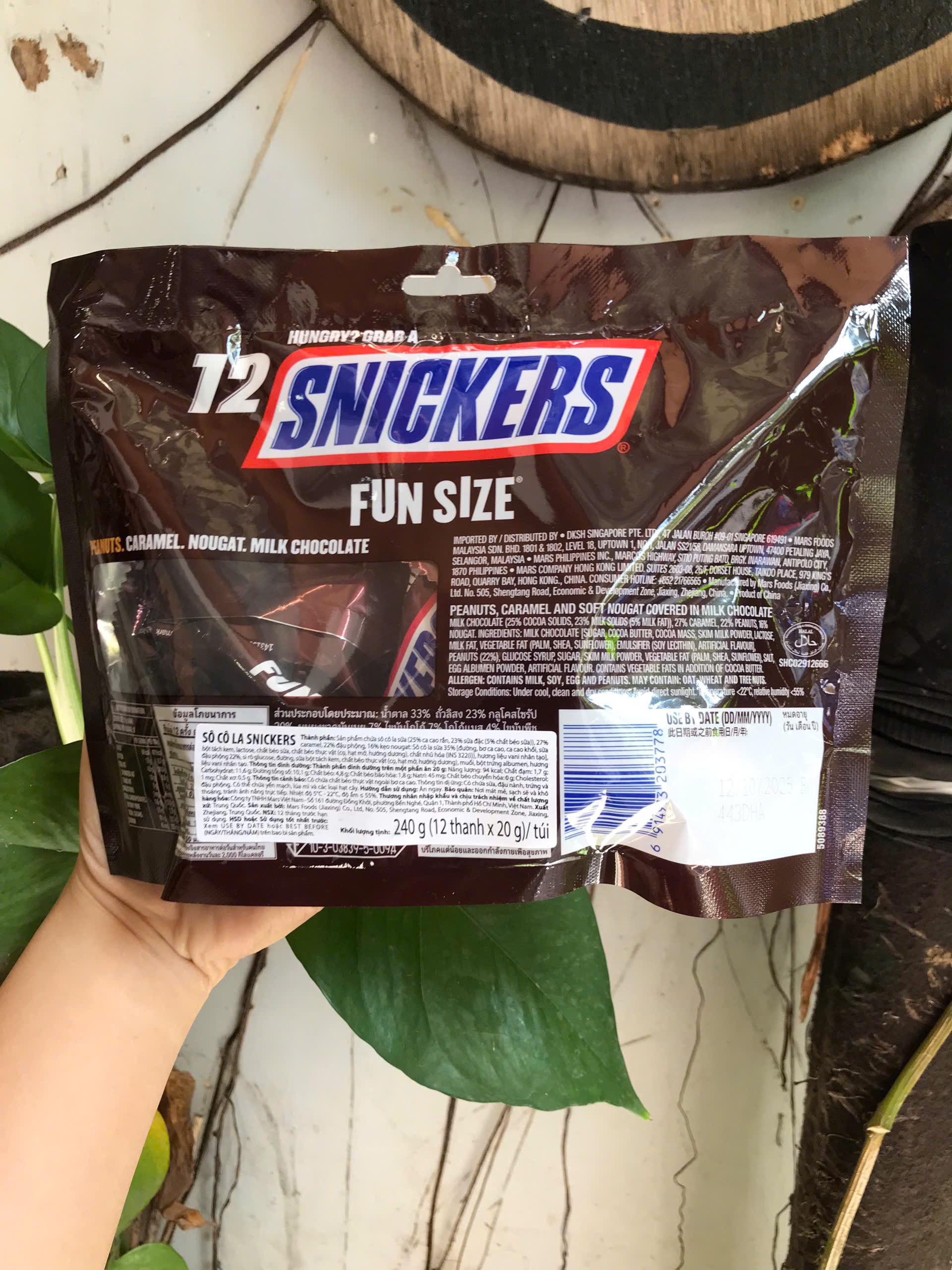 Kẹo Sôcôla Snickers Nhân Đậu Phộng Chocolate