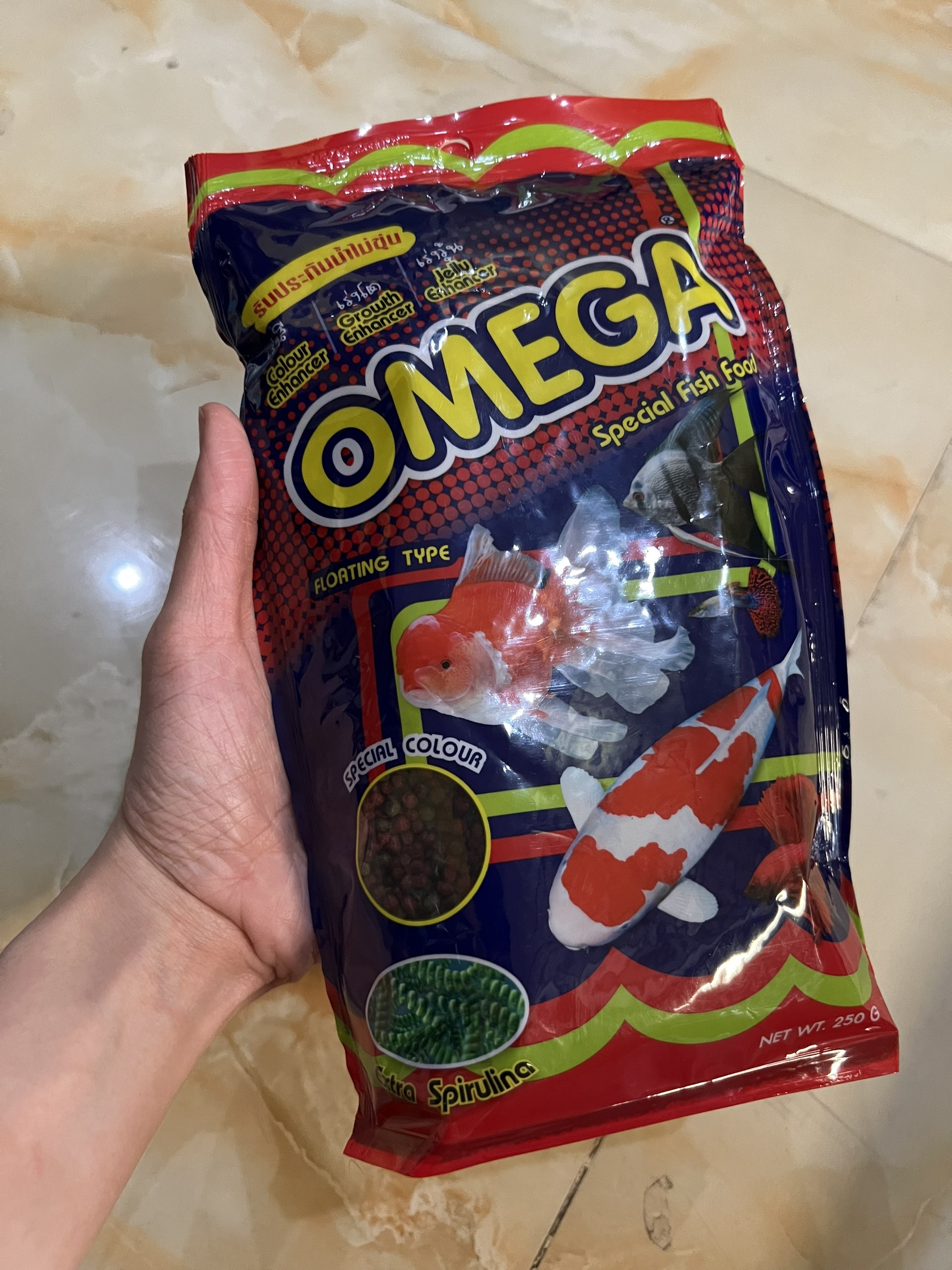 Thức Ăn Cho Cá Cảnh Cám Thái Cao Cấp OMEGA - Cho Cá Koi, Cá Vàng