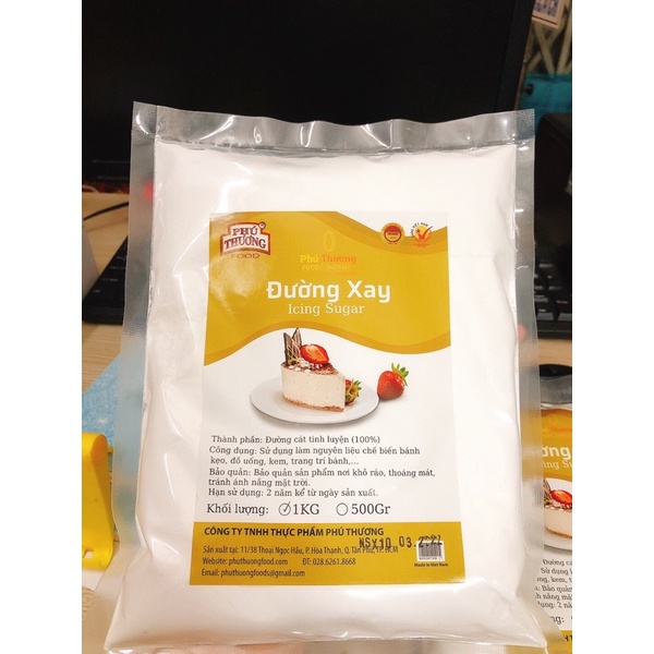 Đường xay làm bánh Icing Suger - Đường xay