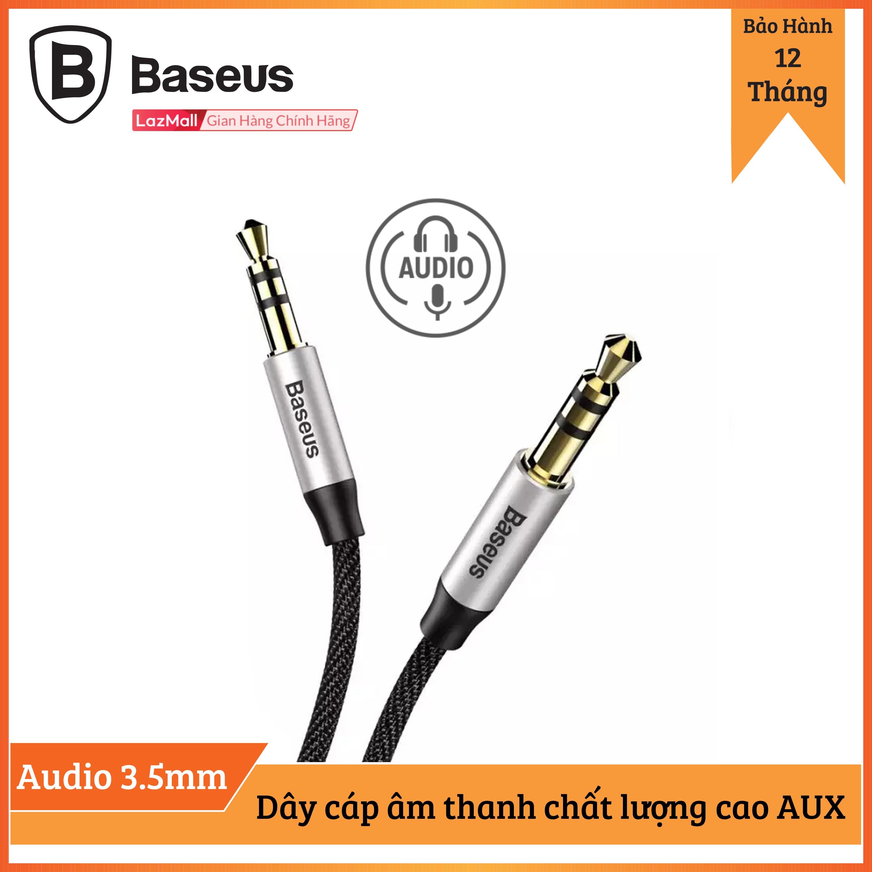 [HCM]Dây cáp âm thanh chất lượng cao AUX Audio 3.5 Baseus M30