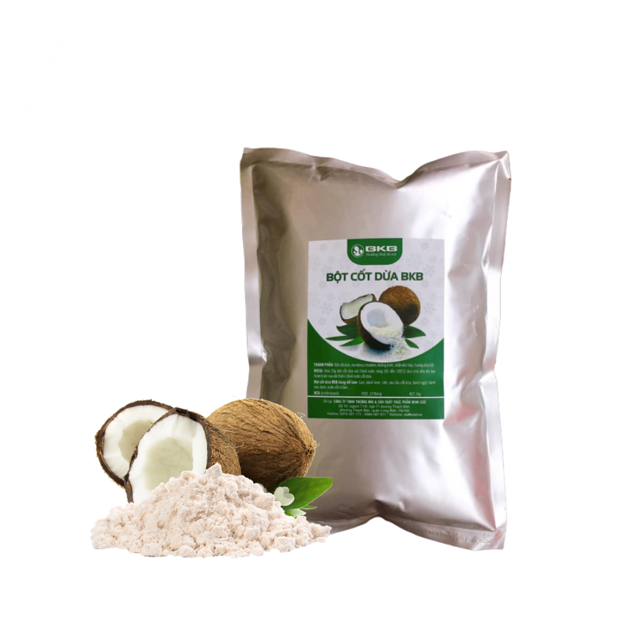 [ SHIP TOÀN QUỐC ] Bột cốt dừa sữa chua trân châu thơm ngon - 1kg BKB