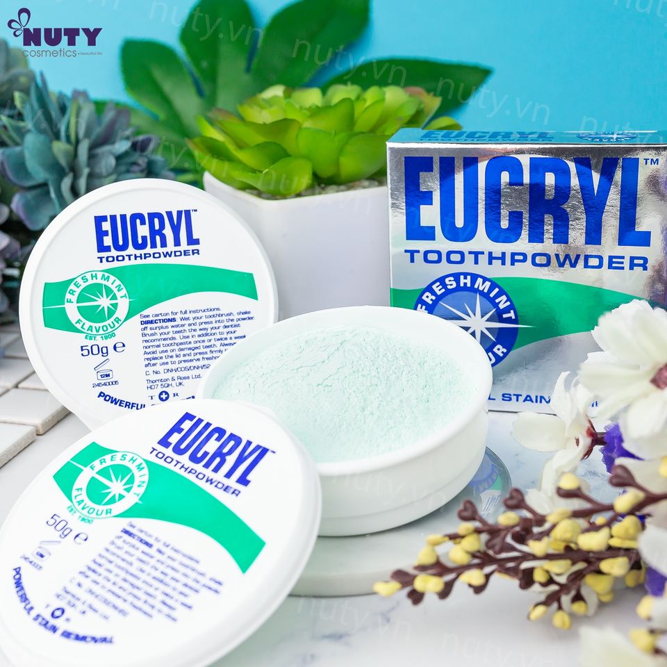 Bột Tẩy Trắng Răng Eucryl Toothpowder (50g)