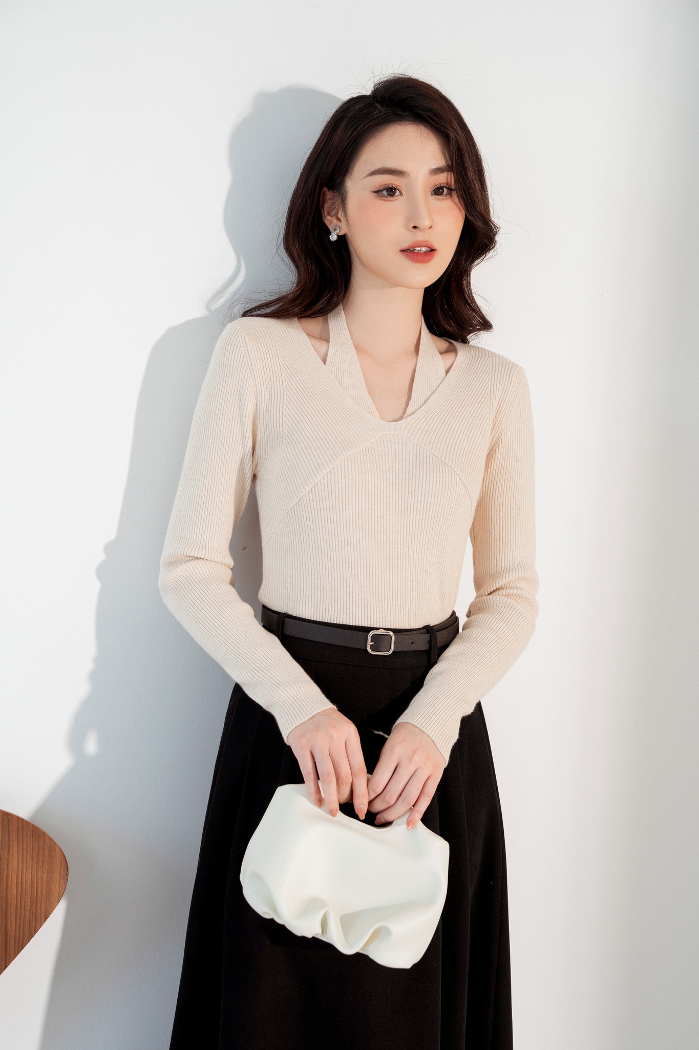 Len vạt quàng cổ cut out TIINSTORE GA22127