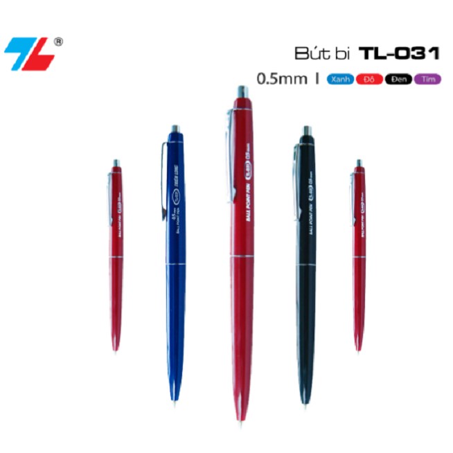 [HCM]Bút Bi 031 Bấm 0.5mm TL