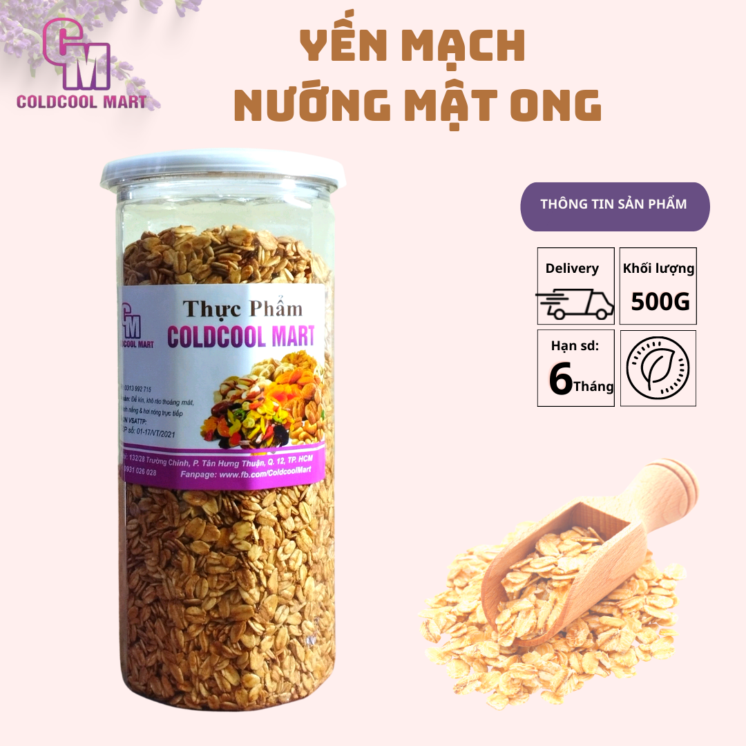 Yến Mạch Nướng Mật Ong 500g 2c Mart