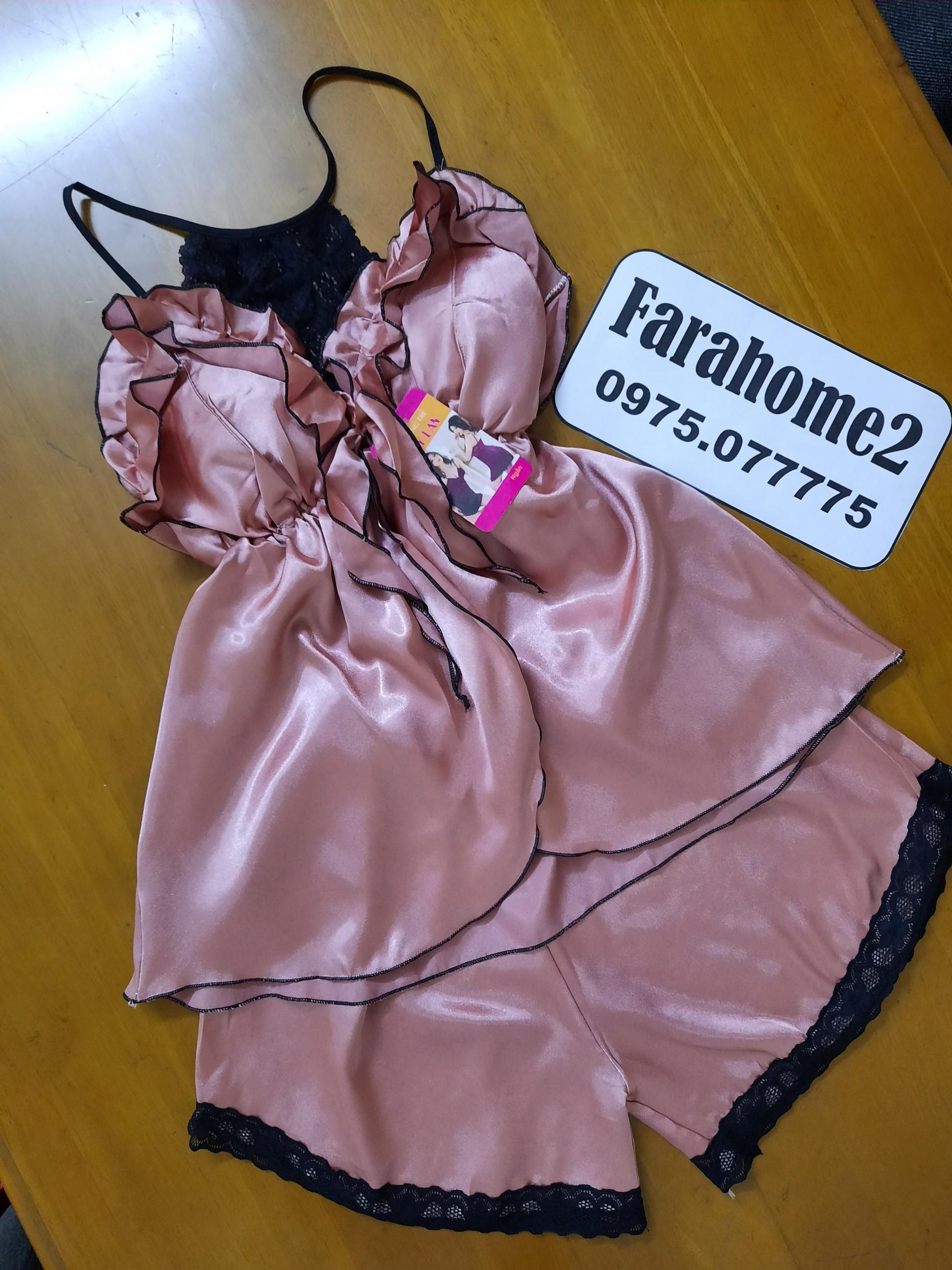 Đồ bộ phi lụa vải lụa mịn sexy