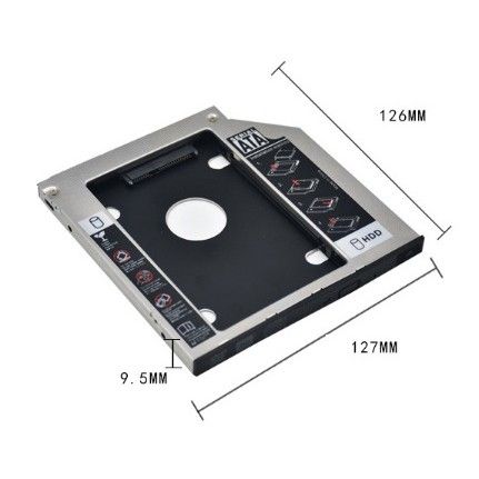 Khay ổ Cứng Caddy Bay SATA Mỏng và Dày (Gắn Thêm Ổ Cứng Cho Laptop)