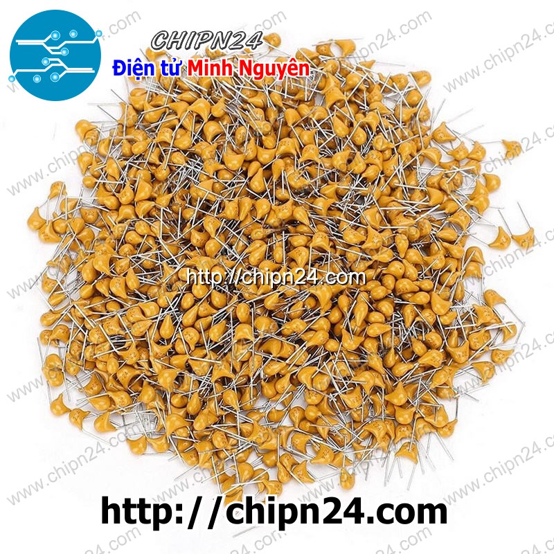 [25 con] (KG2) Tụ Tantalum Cắm DIP 50V (101/102/103/104/105/222/223/224/472/473/474/682/683/684) - [Chọn Loại]