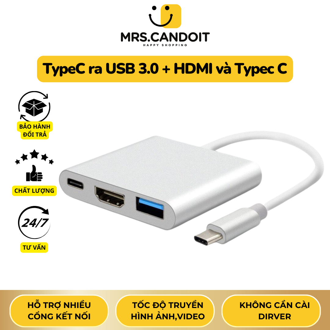 [HCM]Cáp Chuyển Type-C ra HDMI/USB 3.0/Type-C