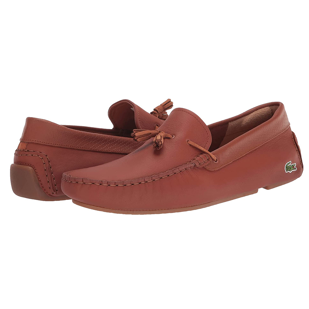 [FreeshipMAX] Giày lười nam Lacoste Piloter Tassel 0121 - Đen