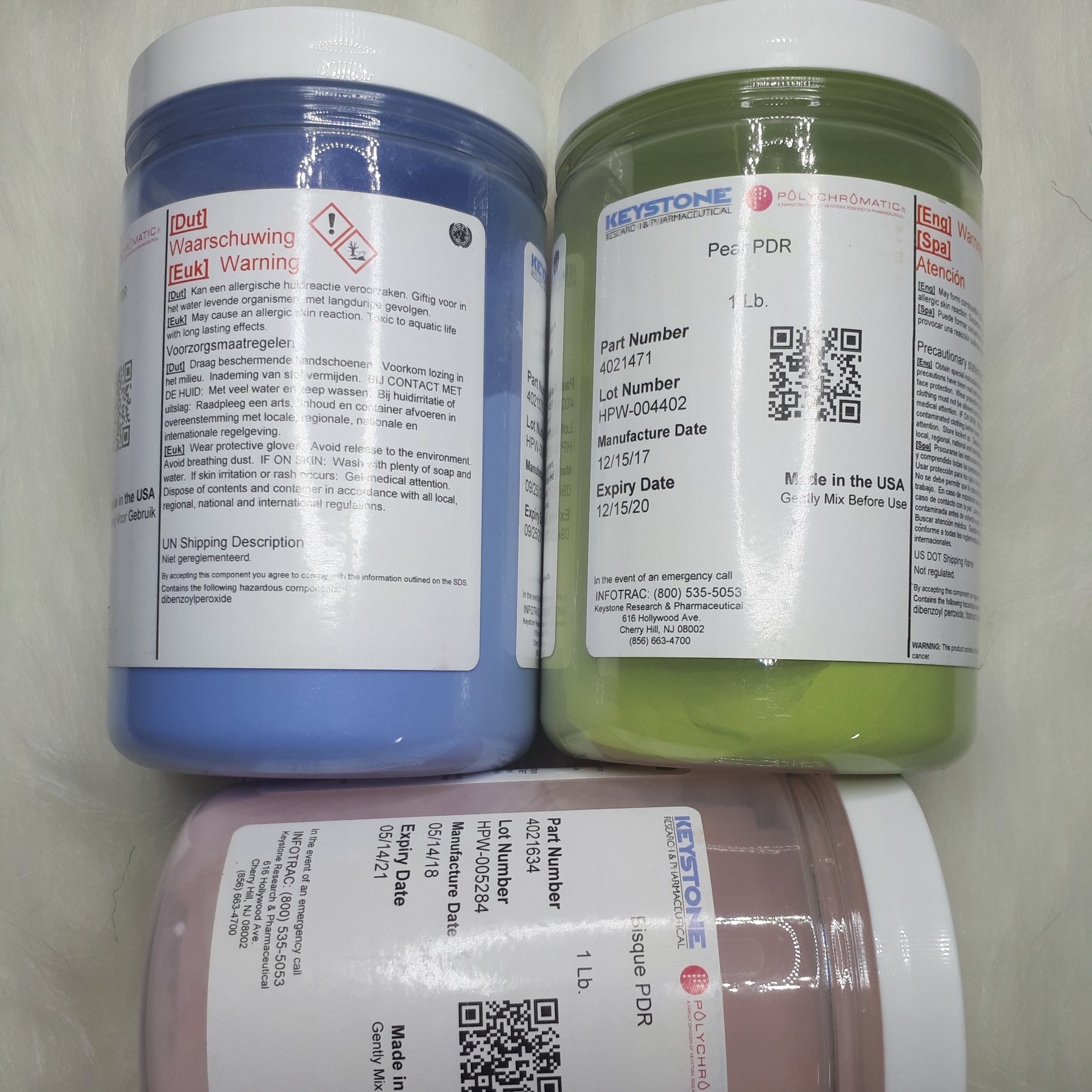 Set bột đắp móng Keystone 24 màu - Made in USA
