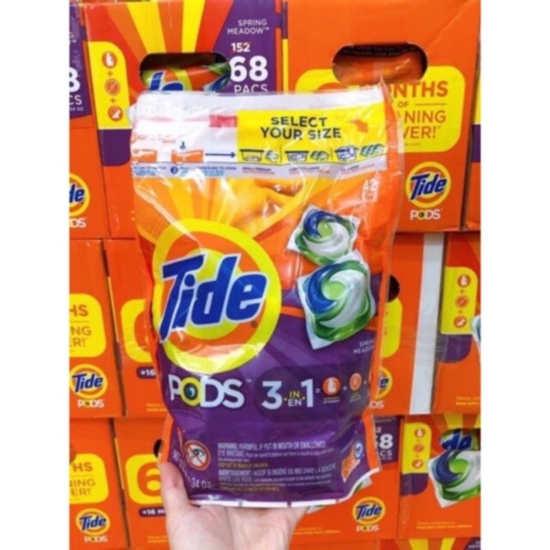 Thùng 168 viên giặt Tide Pods Mỹ ( mẫu mới)