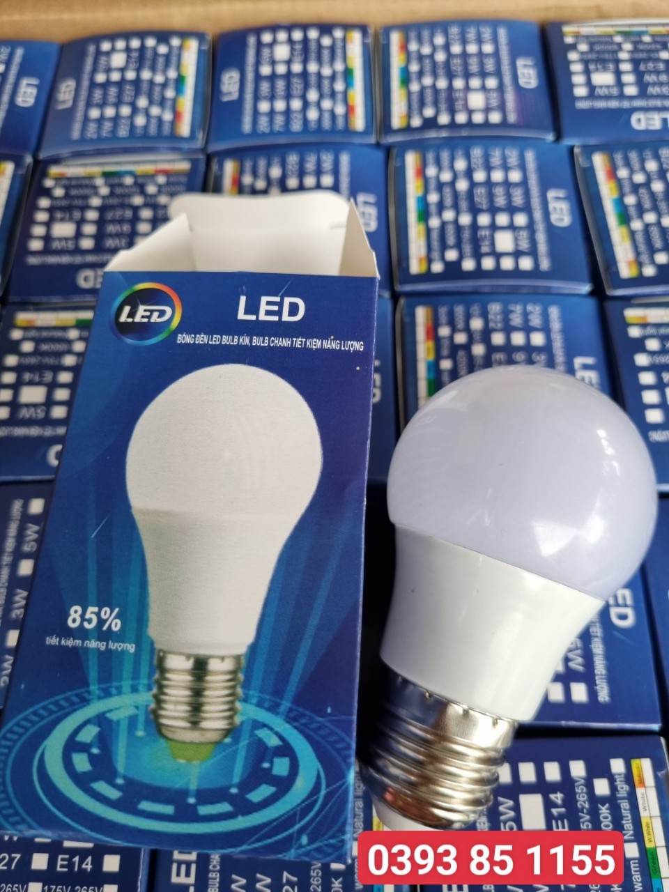 Bóng đèn LED BULB kín nước tròn 3W (ánh sáng trắng - vàng nắng)