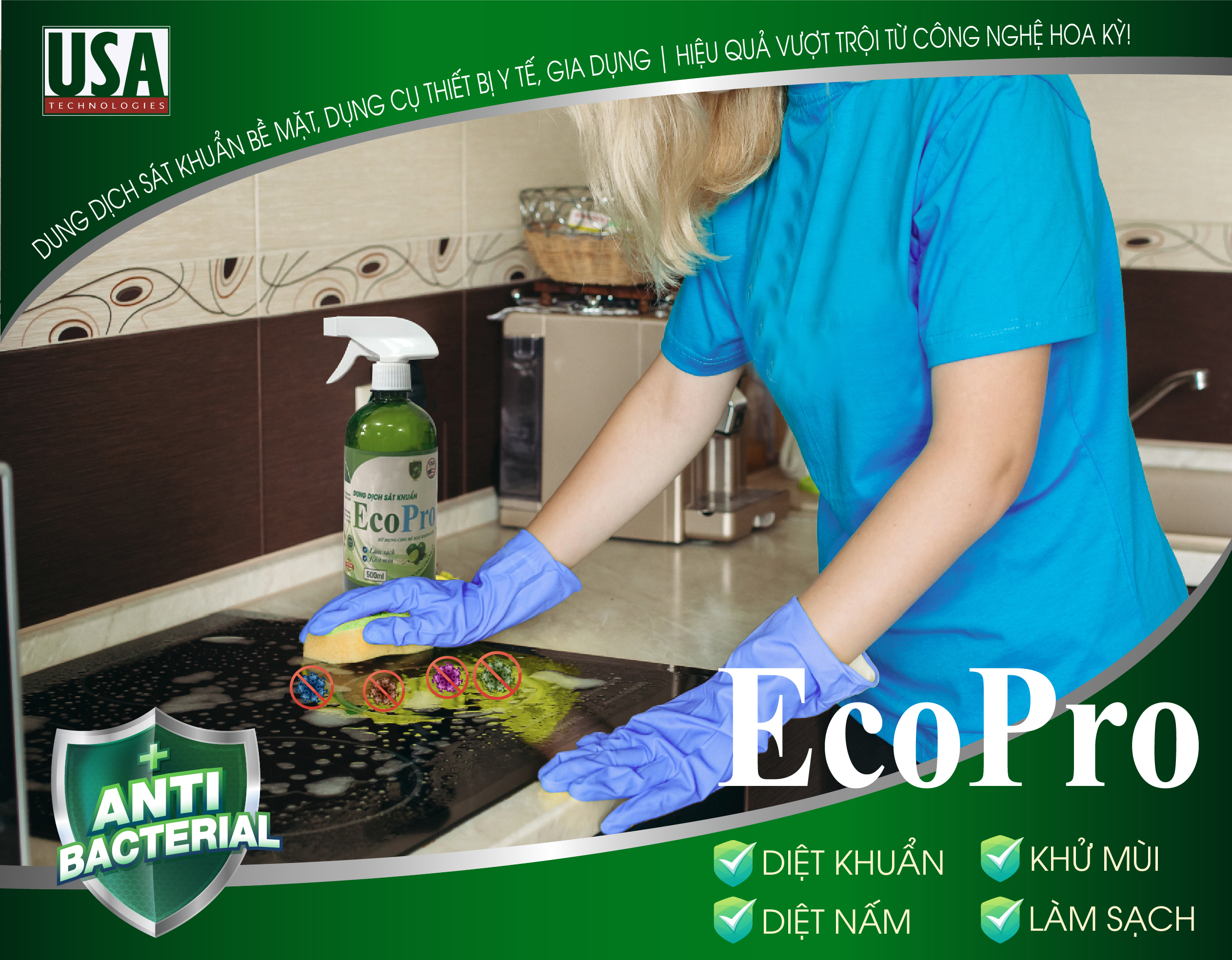Dung dịch sát khuẩn, làm sạch đa năng ECoPro