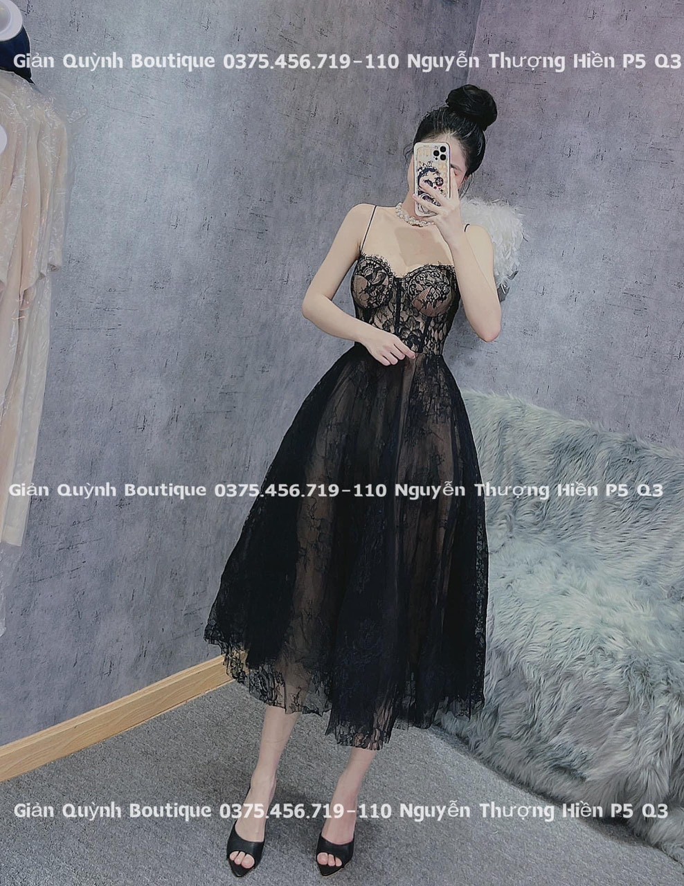 ĐẦM REN SIÊU SANG TRỌNG UP TS SHOP