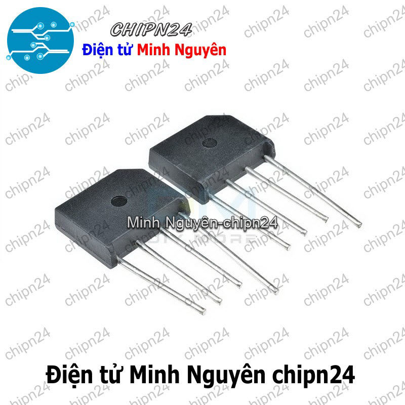 [2 con] (F56) Cầu Diode KBL608 6A 800V (6A dẹt) - HH001269