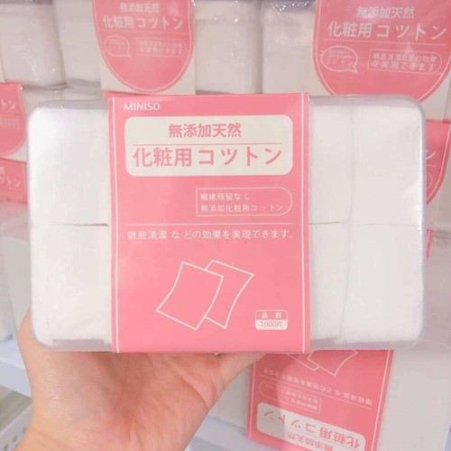 BÔNG TẨY TRANG MINISO COTTON PADS 1000 MIẾNG