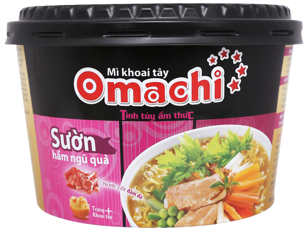 [Siêu thị VinMart] - Mì Omachi sườn hầm ngũ quả hộp 92g