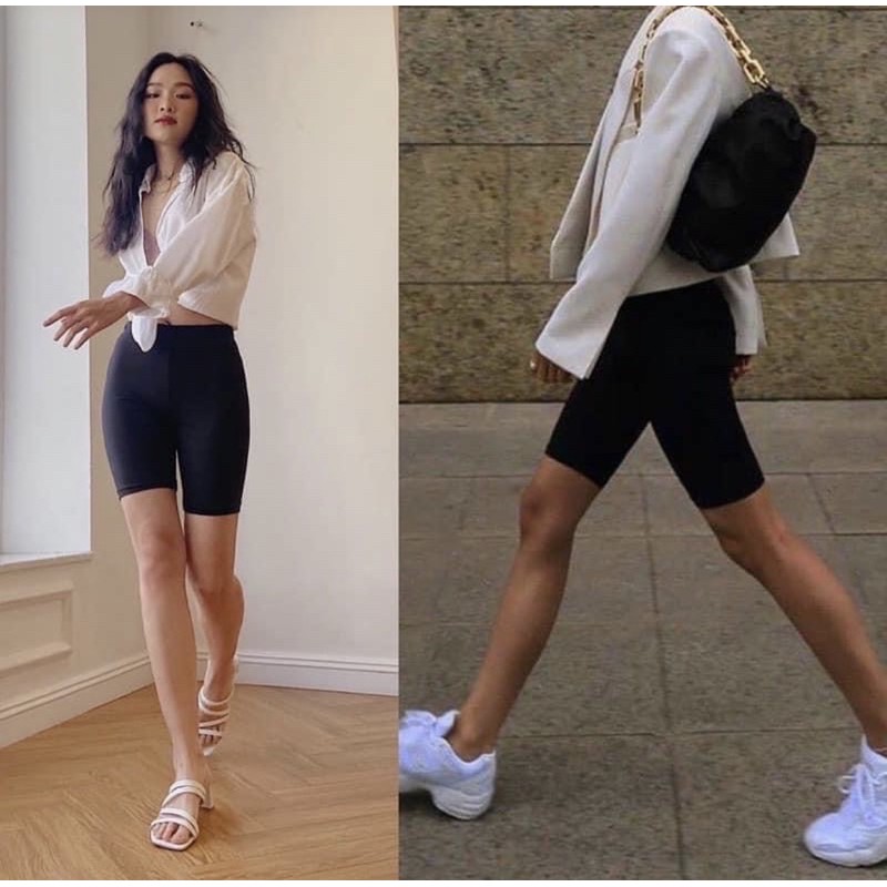 (Hàng có sẵn) Quần biker short - legging đùi nữ năng động.