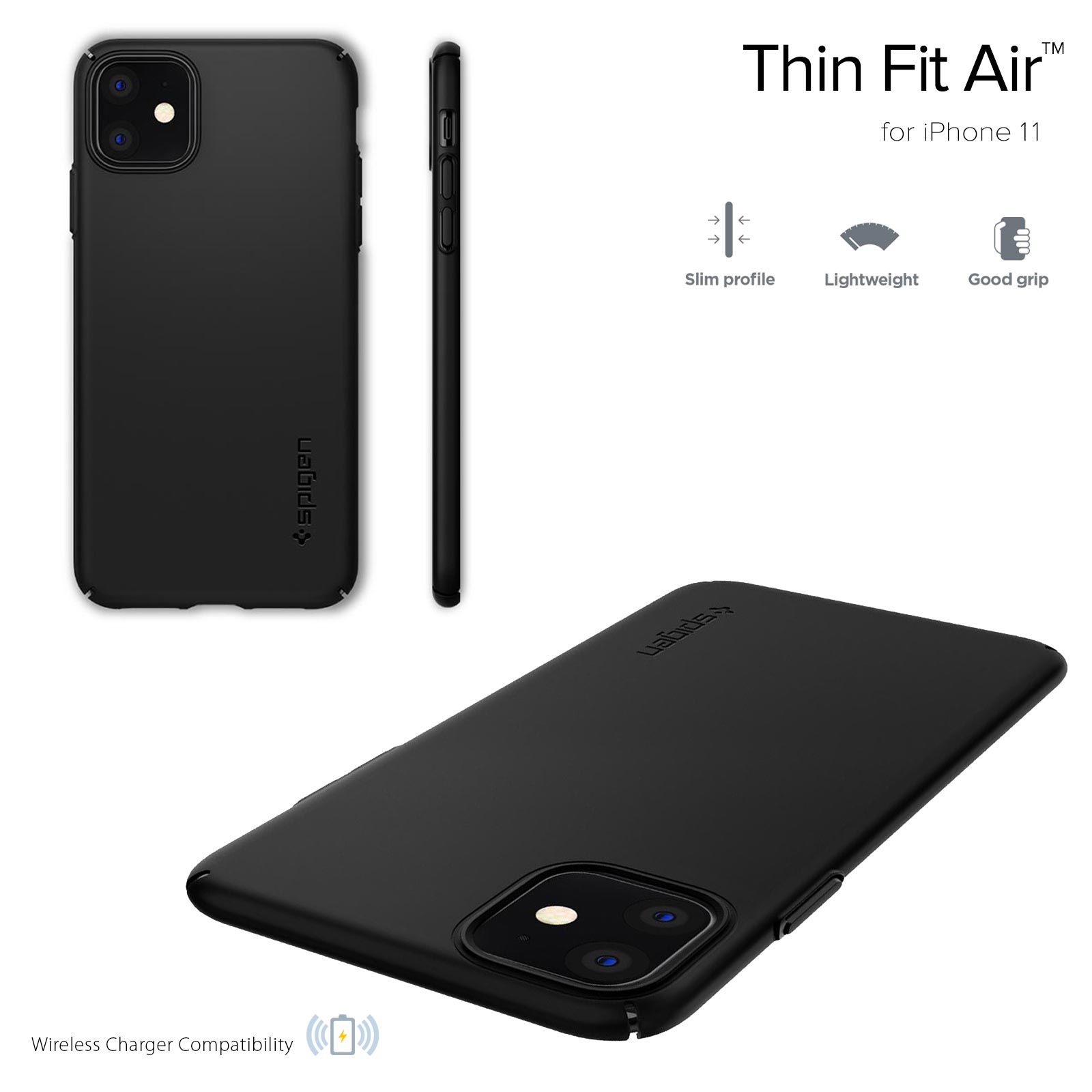 [HCM]Ốp Lưng Spigen iPhone 11 Thin Fit Air