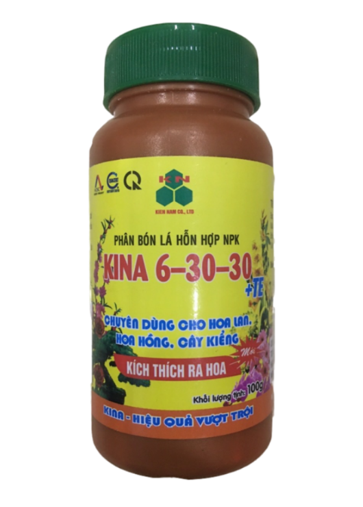 Phân bón lá KINA 6-30-30+TE chuyên dùng cho hoa Lan và cây cảnh giúp KÍCH HOA - NHIỀU NỤ - RA HOA TẬP TRUNG | Phởms Market