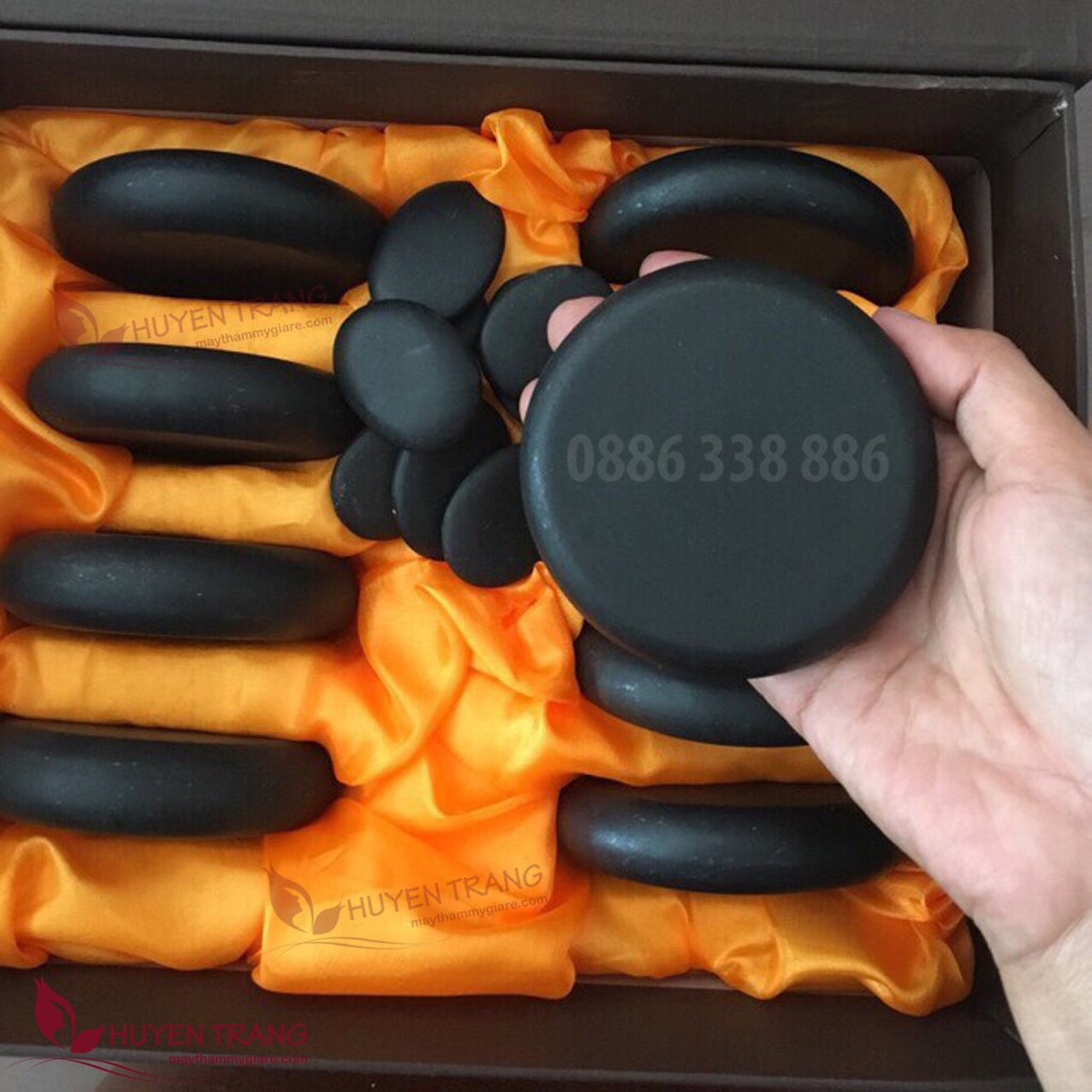 Đá Nóng Massage Cho SPa Bộ 16 Viên