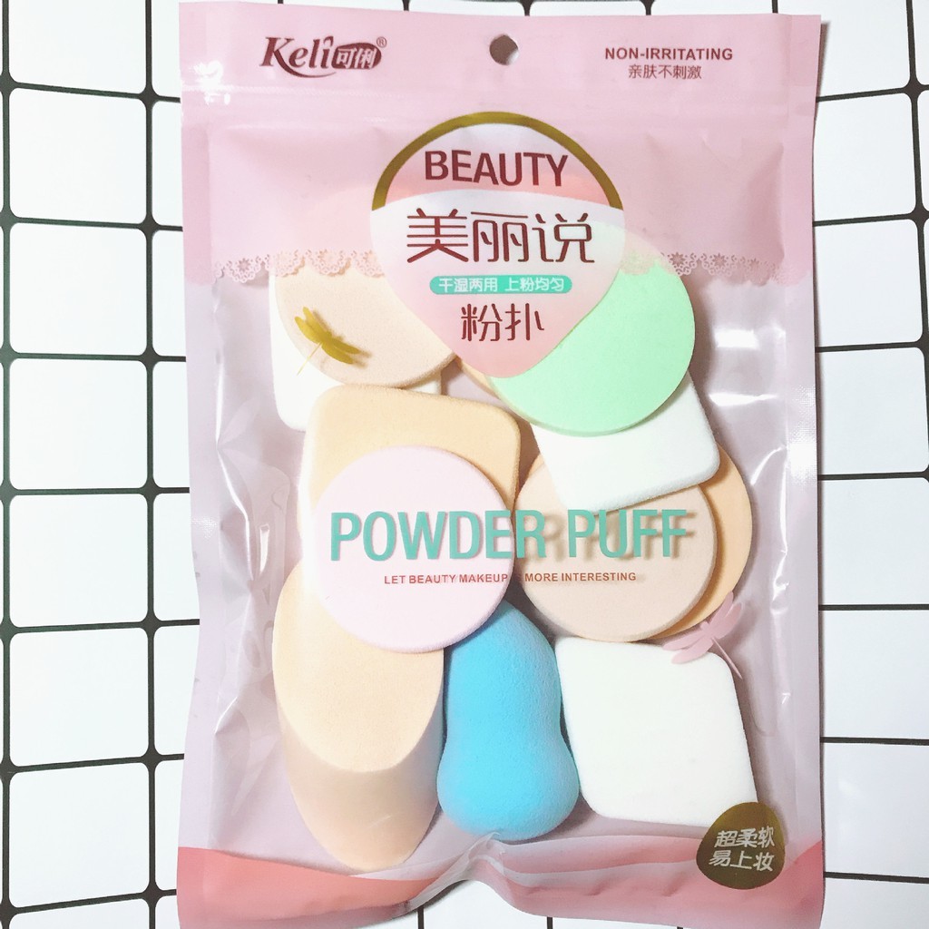 [HCM](BỊCH 13 MIẾNG) BÔNG MÚT TRANG ĐIỂM KELI