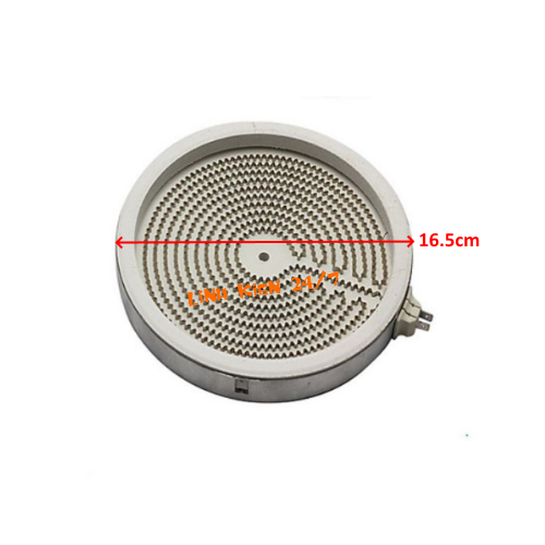 Mâm nhiệt bếp hồng ngoại loại 2 chân 1200w 220v 16.5cm 1 vòng nhiệt