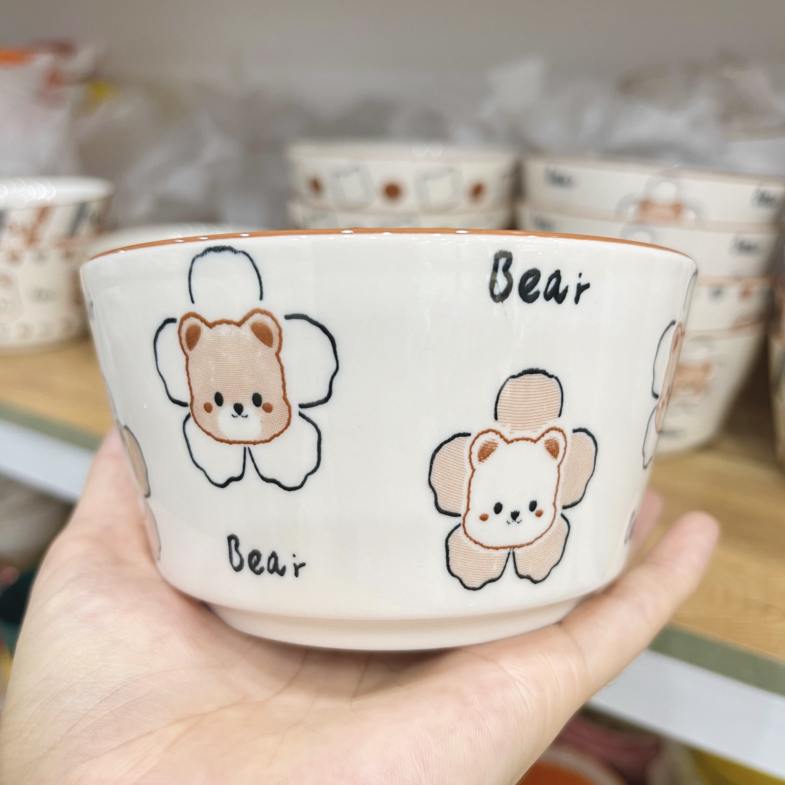Bát ăn cơm, bát ăn chè họa tiết gấu dễ thương cho bé