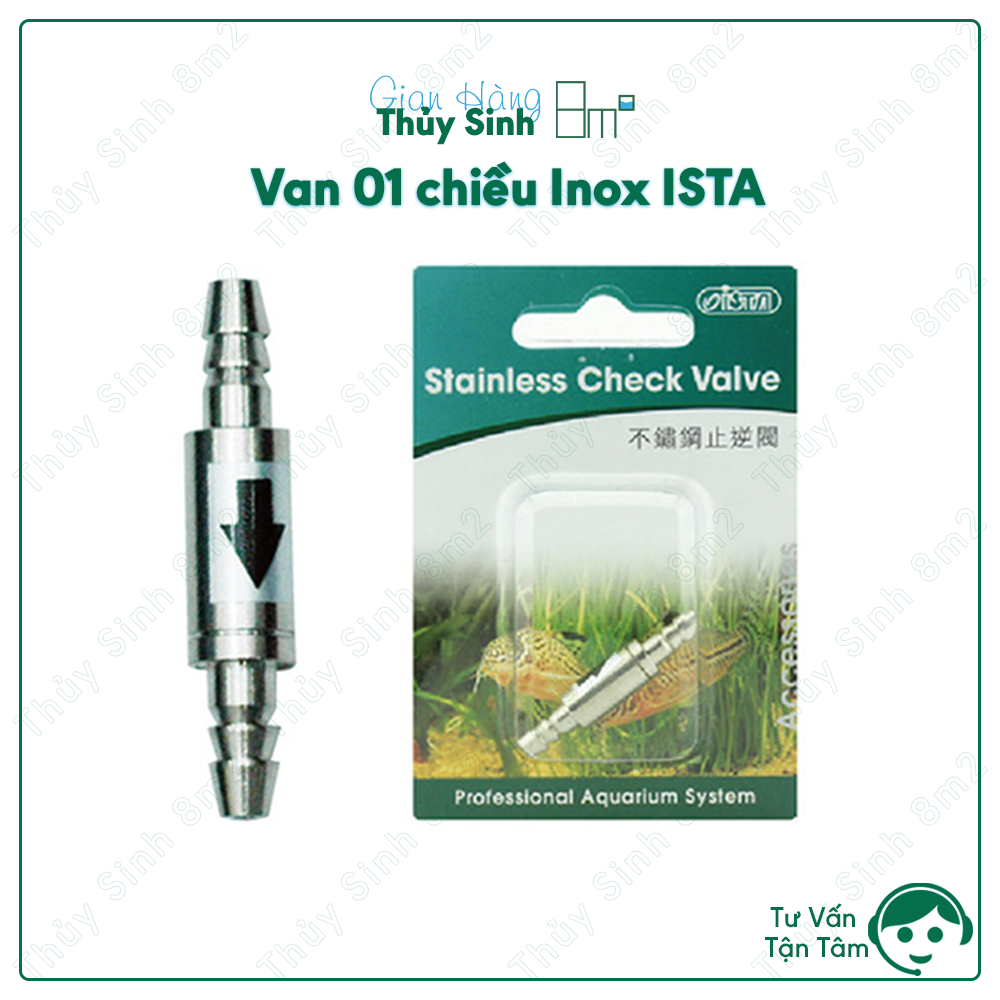 Van 1 Chiều CO2 Inox ISTA Stainless Check Valve - 8m2