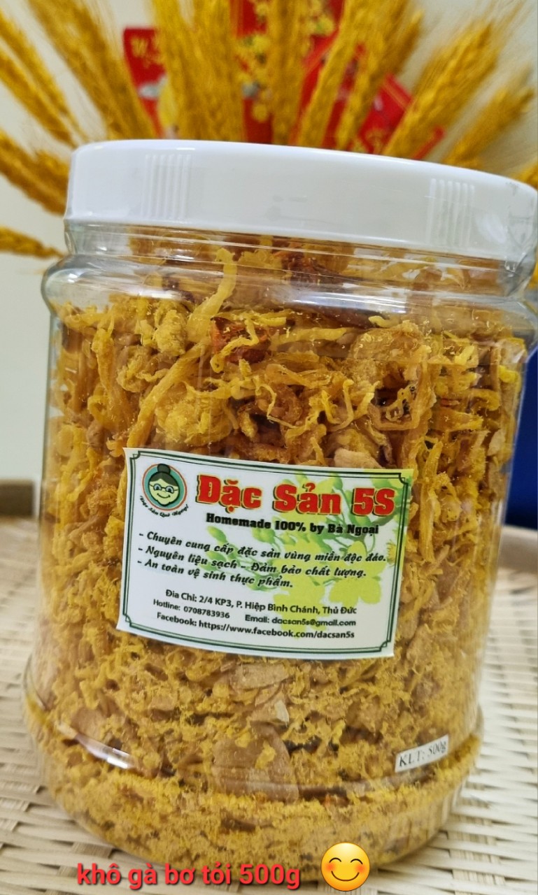 Khô gà bơ tỏi Đặc sản 5S