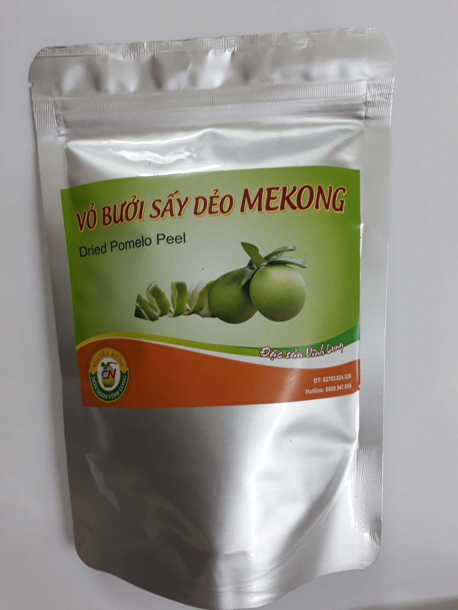 vỏ bưởi sấy dẽo mekong 100gr