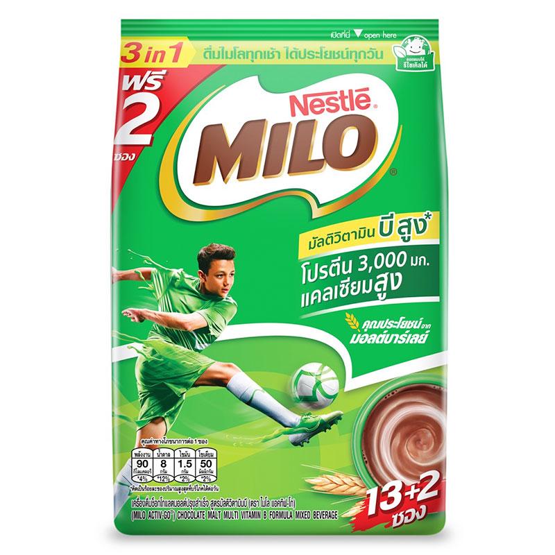 Sữa lúa mạch Nestlé Milo Thái Lan (bịch 15 gói hoặc 30 gói)