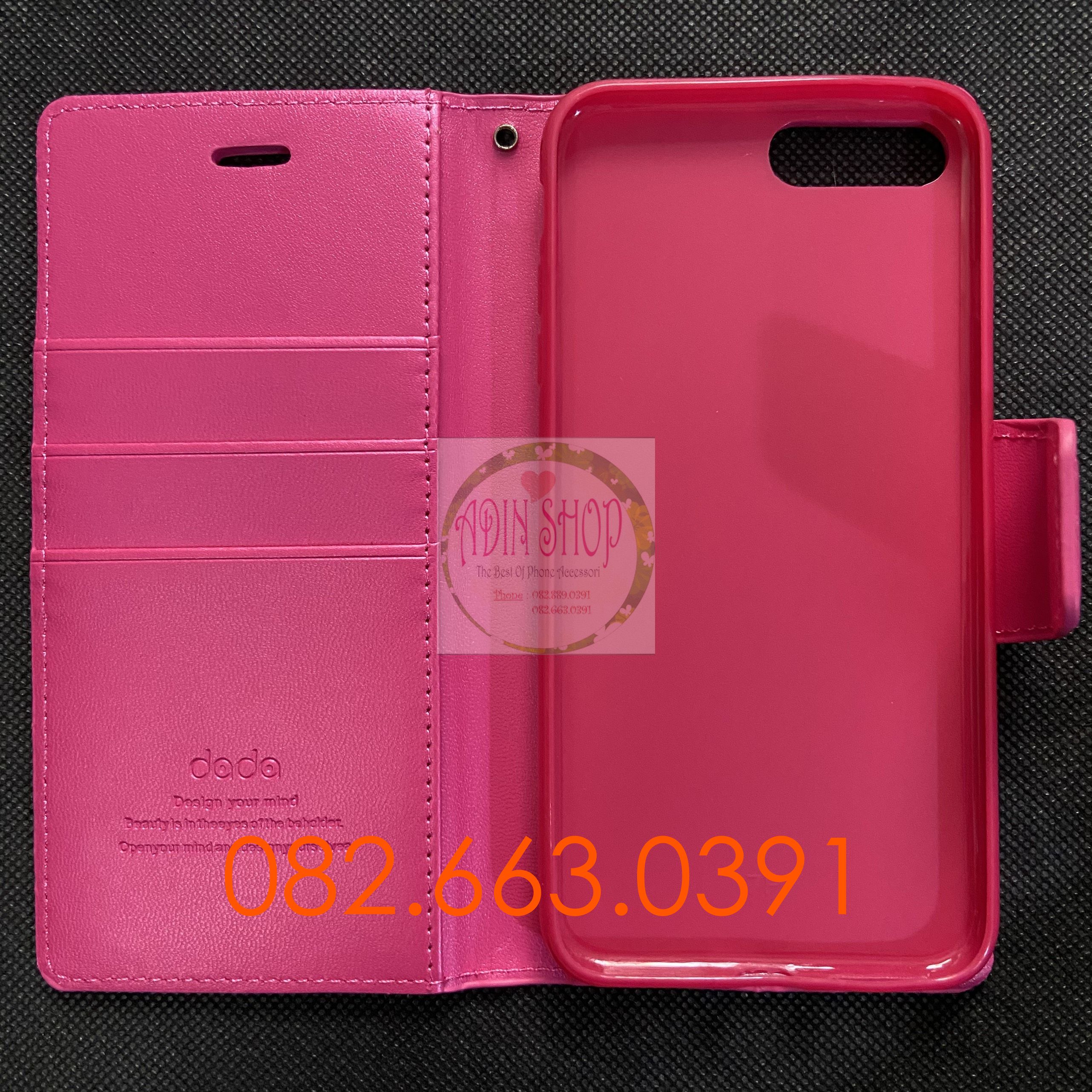 [HCM]Bao da dành cho iphone 7 plus (7+) 8 plus (8+) có nắp gập