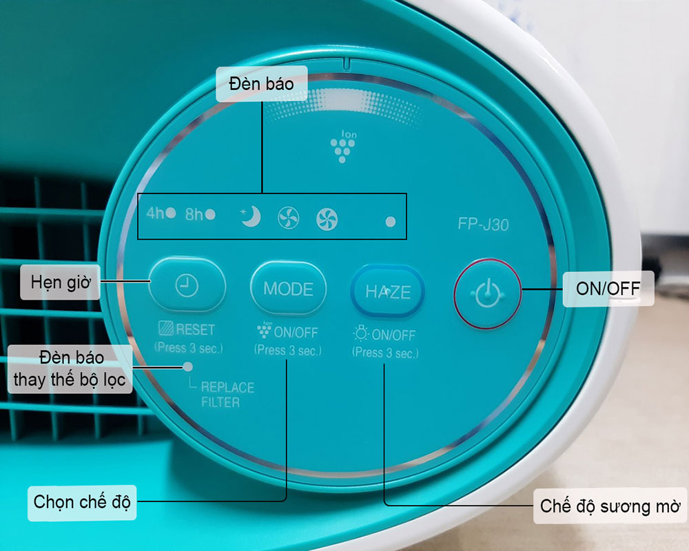 Fp-j30e sharp air purifier fp-j30e-a