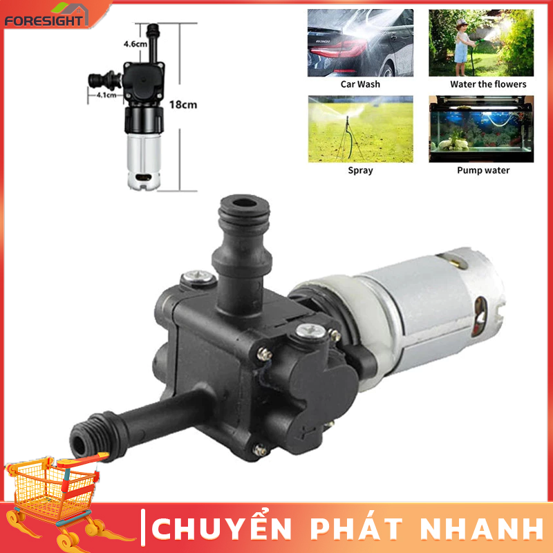 【FORESIGHT】Máy rửa xe ô tô Máy bơm pít tông rửa xe áp lực cao Máy bơm nước động cơ di động 21V