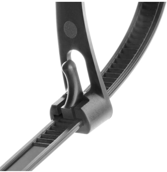 20 Dây rút Đen 8x150mm tháo mở nhiều lần