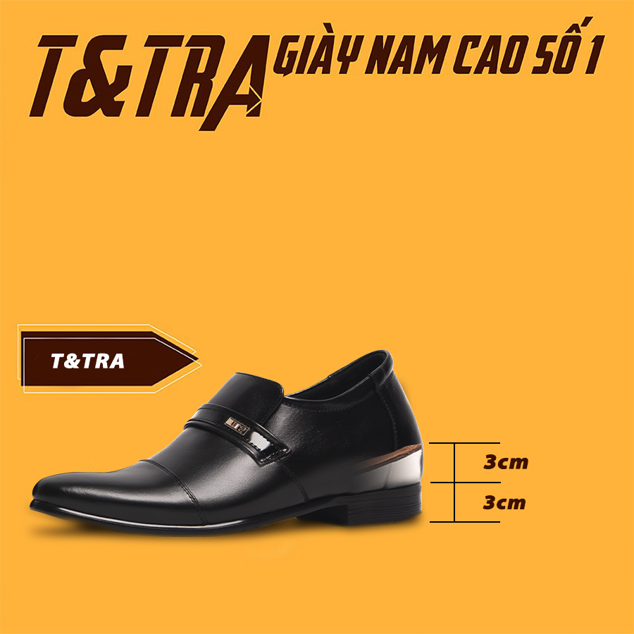 [6] shoes height increasing Men T&TRA S1083 plain black
