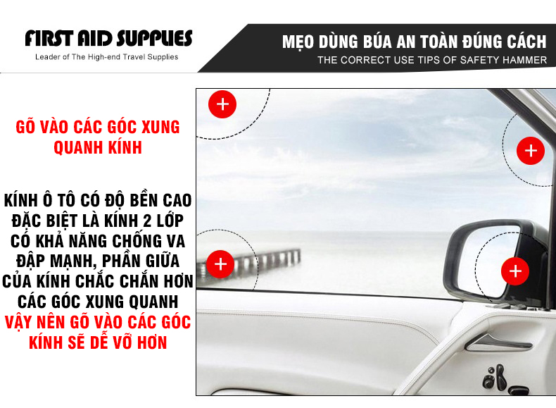 Multifunctional car emergency break hammer car emergency emergency escape tools