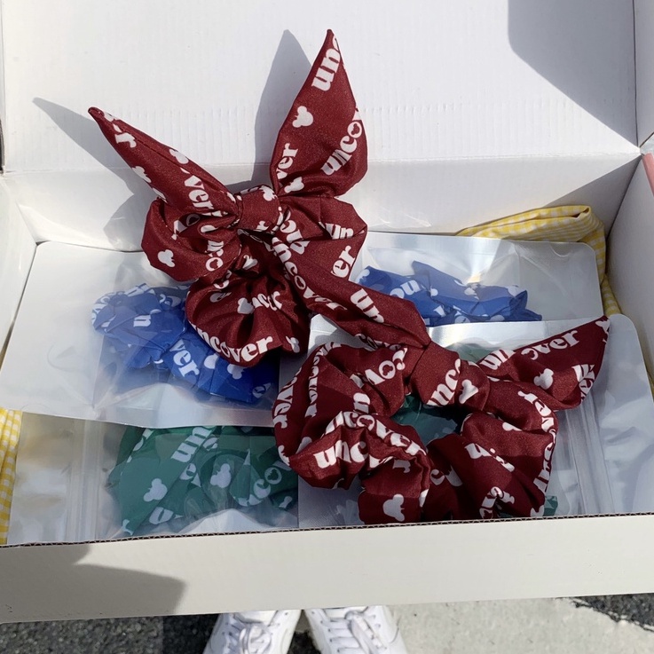 Uncover Sici Bear [Set 3 chiếc] Cột Tóc Scrunchie Uncover