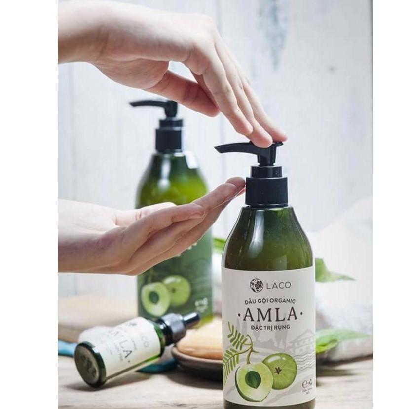 Set Dầu gội Organic Amla - (gội, xả, tinh chất dưỡng tóc)