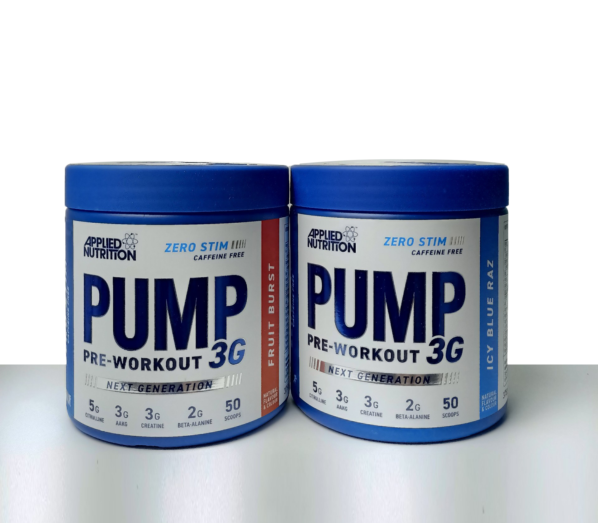 Pump 3G Pre Workout Applied Nutrition 50 scoops có caffein